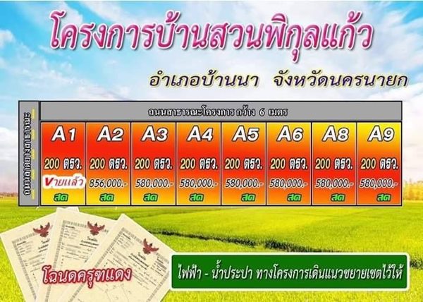 เปิดให้จองแล้ว ที่ดินสดผ่อน บ้านนา ราคาเบา.T.062-1574449 ต.พิกุลออก อ.บ้านนา จ.นครนายก (รูปที่ 6)