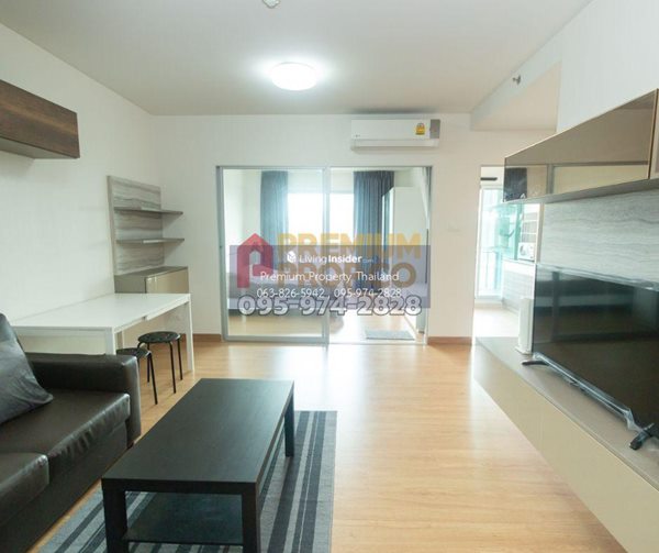 คอนโดห้องใหม่ 1BR 44.58ตรม ห้องมุม แอร์ใหม่ 2 ตัว ชั้น 15 วิวไม่บัง แถมบิวท์อิน SB หิ้วกระเป๋าใบเดียวเข้าอยู่ได้เลย -เจ้าของขายเอง เช่าได้ ด่วน