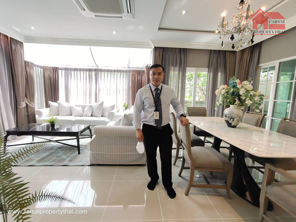 ให้เช่าบ้านเดี่ยวหรู Luxury 2ชั้นเนื้อที่ 90 ตร.ว พื้นที่ใช้สอย 250ตร.ม 4ห้องนอน 4ห้องน้ำ เฟอร์ครบ ถนนเกษตรนวมินทร์ ราคาเช่า 150,000 บ/ด (รูปที่ 5)