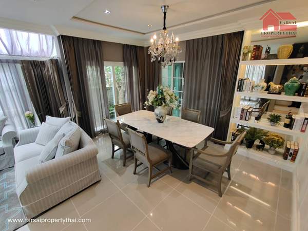 ให้เช่าบ้านเดี่ยวหรู Luxury 2ชั้นเนื้อที่ 90 ตร.ว พื้นที่ใช้สอย 250ตร.ม 4ห้องนอน 4ห้องน้ำ เฟอร์ครบ ถนนเกษตรนวมินทร์ ราคาเช่า 150,000 บ/ด (รูปที่ 8)