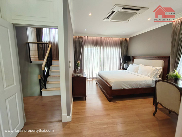 ให้เช่าบ้านเดี่ยวหรู Luxury 2ชั้นเนื้อที่ 90 ตร.ว พื้นที่ใช้สอย 250ตร.ม 4ห้องนอน 4ห้องน้ำ เฟอร์ครบ ถนนเกษตรนวมินทร์ ราคาเช่า 150,000 บ/ด (รูปที่ 9)