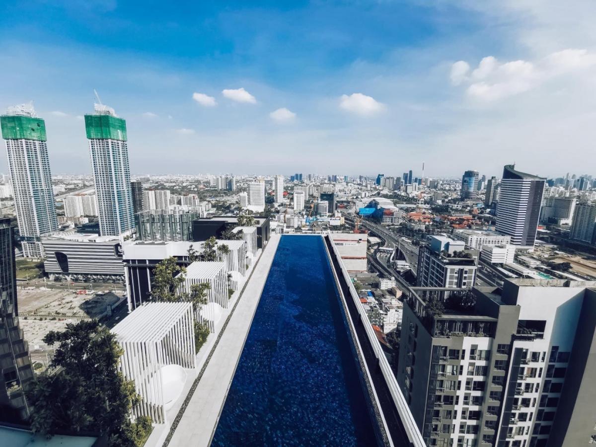 เดอะ ไลน์ อโศก รัชดาให้เช่าปล่อยเช่าคอนโด Life asok rama9 ขนาด1 ห้องนอน 🛀1 ห้องน้ำเนื้อที่ 32 ตารางเมตร ชั้น 22 ตึก A ฝั่งเหนือค่าเช่า 22,000/ เดือน ถ (รูปที่ 5)