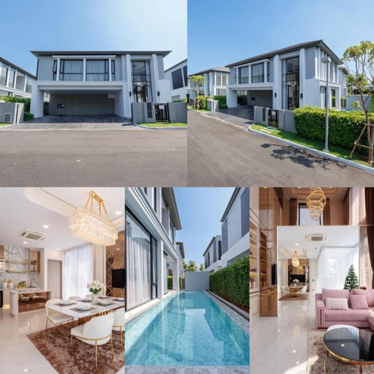 ขายให้เช่าพลูวิลล่าหรู Bangna Pool Villa สุดหรู 91วา 400 ตารางเมตรบิวอินให้อย่างดี 4 ห้องนอน 5 ห้องน้ำ 1 ห้องทำงาน 2ถนนบางนาตราด (รูปที่ 4)