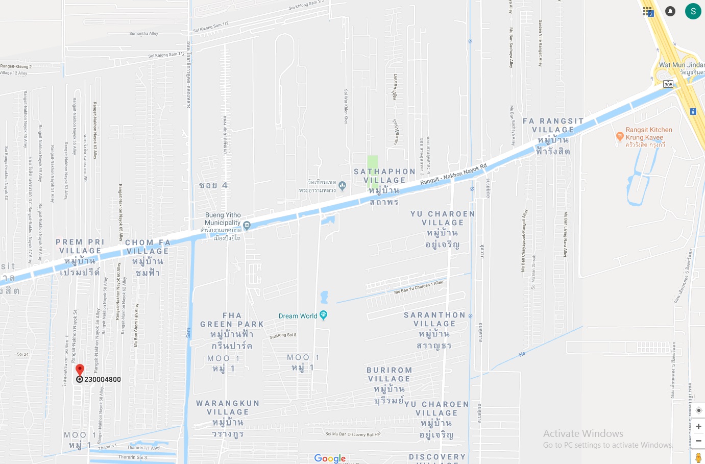 H905 ขายที่ดินจัดสรร ซอย รังสิต-นครนายก 54 แปลงมุม เนื้อที่ 60 ตารางวา ติดถนน 2 ด้าน (รูปที่ 15)