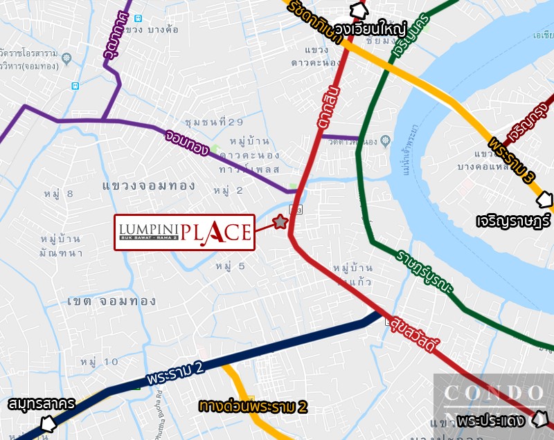 H1187 ขายคอนโด ห้องริม ติดถนนสุขสวัสดิ์ วิวสวย ชั้น 29 โครงการลุมพินี เพลส สุขสวัสดิ์ - พระราม 2 (รูปที่ 28)