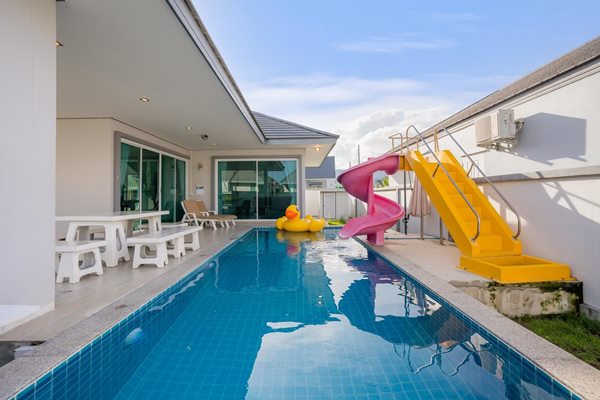 ขายบ้าน พูลวิลล่า 3ห้องนอน Serene Nara Pool Villa (S6) ชะอำ เพชรบุรี ตกแต่งรีโนเวทแล้ว โทร 0805359794 (รูปที่ 5)