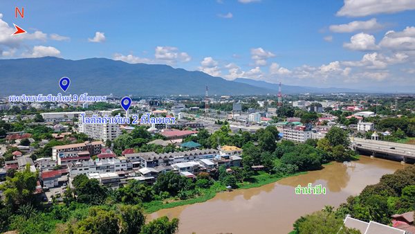 ให้เช่าที่ดิน 1 ไร่ เชียงใหม่ ติดแม่น้ำปิง วิวดอยสุเทพ ทำเลดี ติดถนน เหมาะทำธุรกิจ Tel 091-881-0996 (รูปที่ 8)