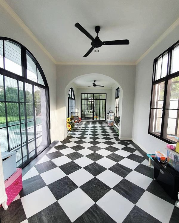 House for rent ให้เช่าบ้าน 2 ชั้นครึ่ง หลังใหญ่พร้อมสระว่ายน้ำ สไตล์โคโลเนียล โซนต้นพระราม2 เฟอร์นิเจอร์ครบ พร้อมเข้าอยู่ (รูปที่ 5)