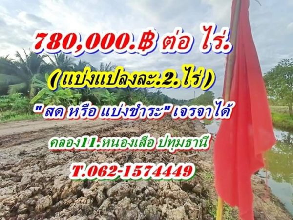 ออมที่ดีกว่าออมทองที่ดินสดหรือแบ่งจ่ายได้ที่คลอง11.หนองเสือ T.062-1574449 (รูปที่ 13)