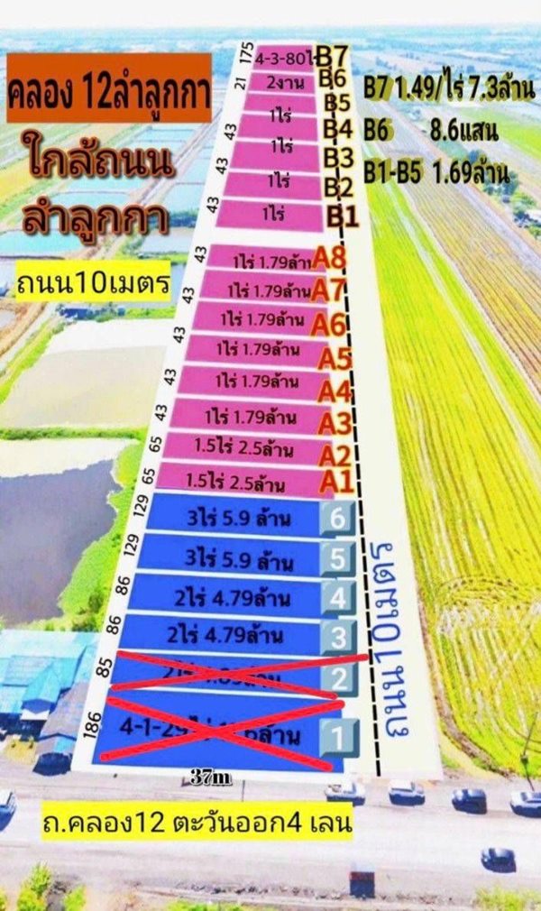 ทำเลดีสุดโซนลำลูกกาติดลาดยางตอบโจทย์ทุกกิจการใกล้เรนวูดปาร์ค คลอง 12 ลำลูกกา ตะวันออก T.062-1574449 (รูปที่ 20)