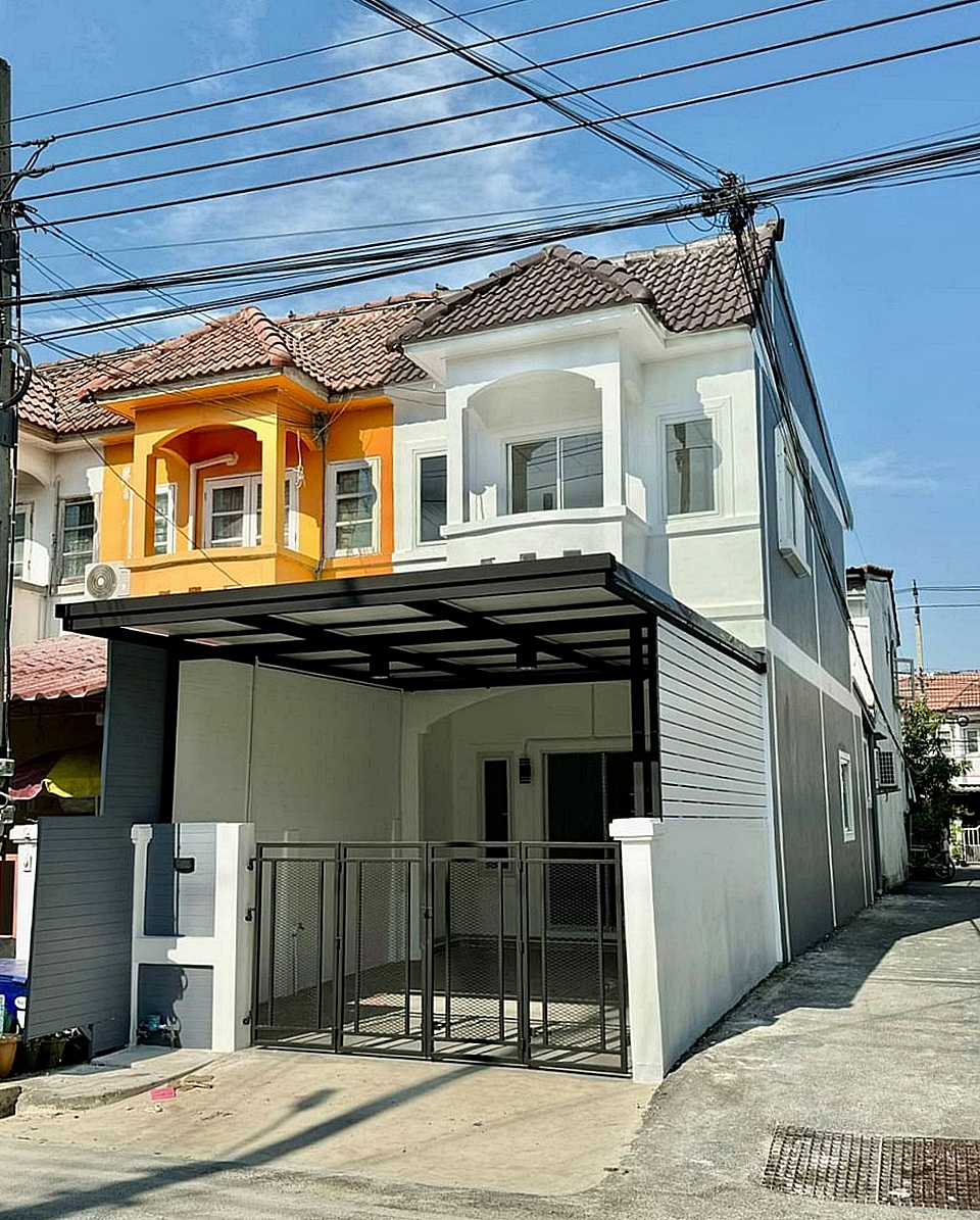 บ้านสวย หลังมุม ถนนเมน ตกแต่งใหม่ พร้อมอยู่ #หมู่บ้านเอเชีย โฮม ทาวน์ บางบัวทอง – ไทรน้อย ใกล้โกลบอล เฮ้าส์ ไทรน้อย (รูปที่ 2)