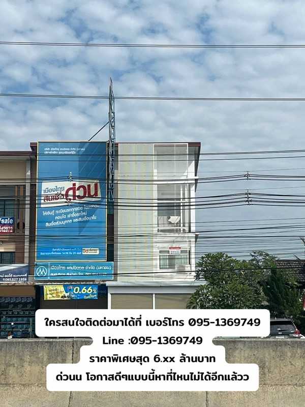 โอกาสทองของคุณมาถึงแล้ว อาคารพาณิชย์ 3 ชั้น ติดถนนหลักเส้นสันกำแพง สายใหม่เป็น ทำเลที่มีการเจริญเติบโตสูง ใกล้สนามบินใหม่ โทร 095-1369749 (รูปที่ 23)