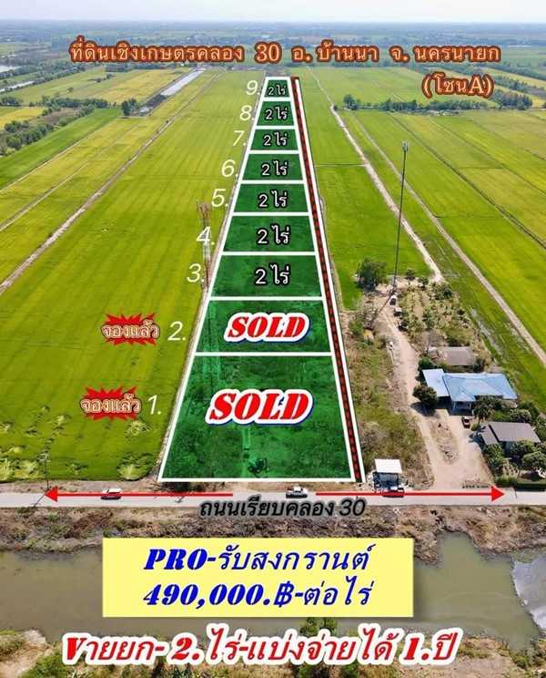 ถูกจัดของจริง ที่ดิน-บ้านนา-นครนายก- ที่ดินเชิงเกษตร บ้านสวนคลอง 30. ต.ทองหลาง T.062-1574449 (รูปที่ 11)