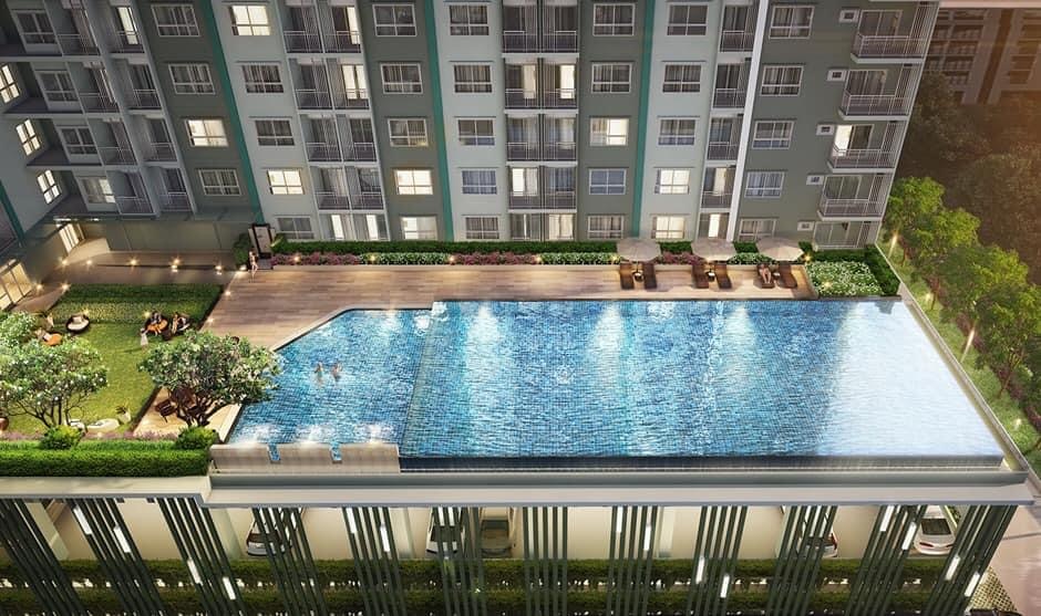 ให้เช่า คอนโด SUPALAI PARK สถานีตลาดพลู ห้องใหม่ วิวสระ (รูปที่ 8)