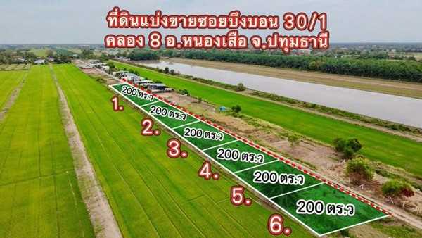 ที่ดินถมแล้วถูกมาก สด หรือแบ่งจ่ายได้ใกล้ชุมชนที่คลอง8-หนองเสือ-T.062-1574449 (รูปที่ 8)