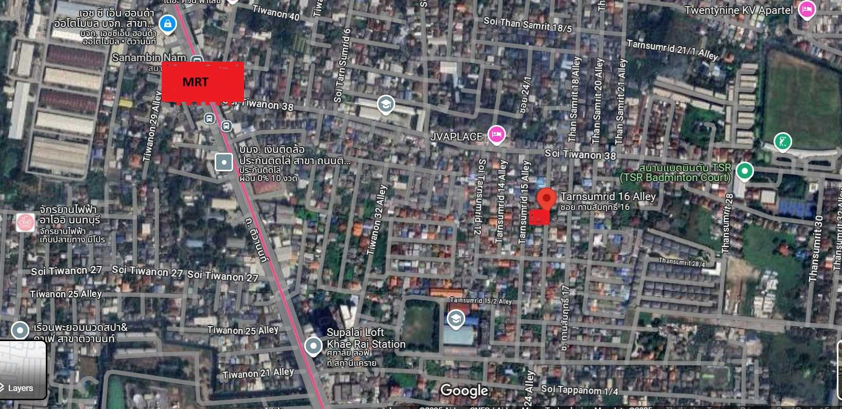 ขายที่ดินแถมบ้าน ทำเลทอง ใกล้รถไฟฟ้า ติวานนท์38 (ซอยทานสัมฤทธิ์16) (รูปที่ 3)