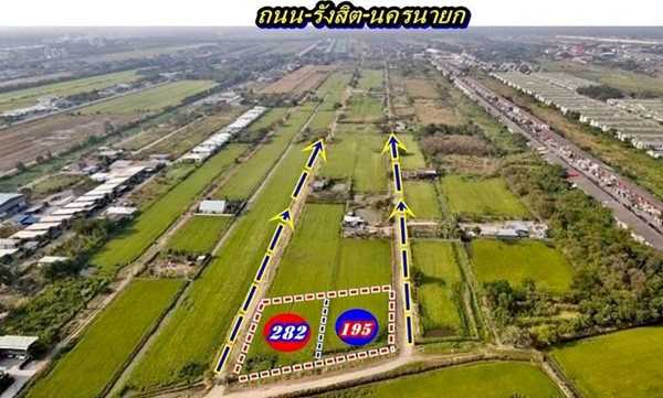 ที่ดินถมแล้วแปลงมุมติดถนน2ด้านเข้าออกได้-3.ทางที่คลอง11ธัญบุรี-T.062-1574449 (รูปที่ 2)