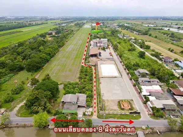 ที่ดินเหมาะซื้อเก็บ-ใกล้เส้นรังสิตนครนายกหลังอบต คลอง8 ปทุมธานี.T.062-1574449 (รูปที่ 2)