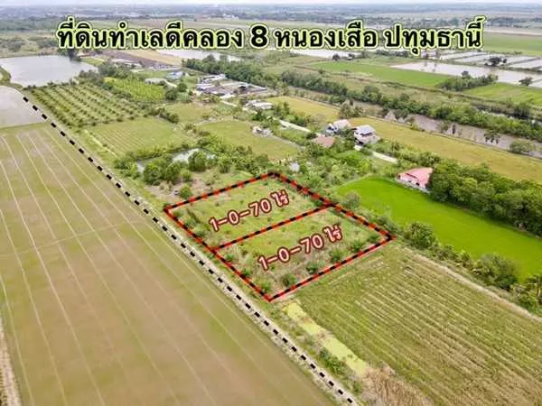 ที่ดินเหมาะซื้อเก็บ-ใกล้เส้นรังสิตนครนายกหลังอบต คลอง8 ปทุมธานี.T.062-1574449 (รูปที่ 10)
