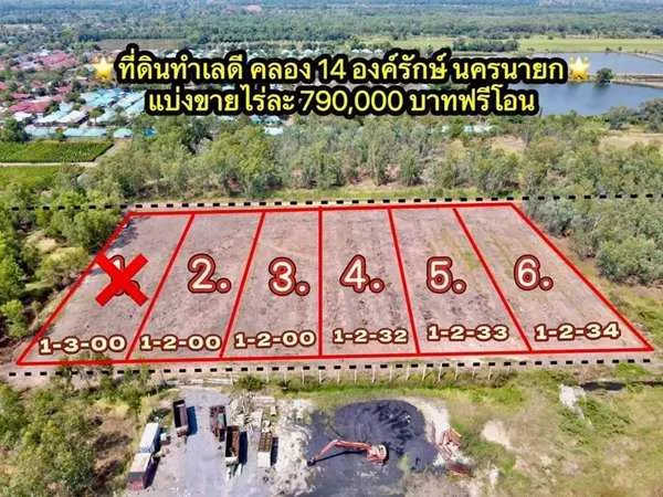 ที่ดินสวยราคาถูกโซนคลอง14 องครักษ์นครนายก-T.062-1574449 (รูปที่ 2)