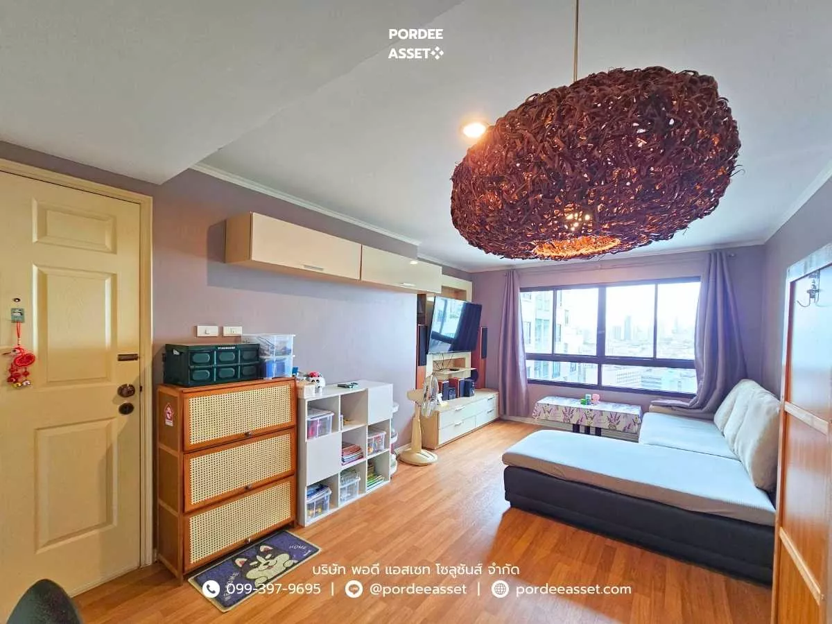 ขาย!! คอนโด ลุมพินี เพลส รัชดา-ท่าพระ (ห้องริม ขนาด 42 ตร.ม.) ชั้น 26 ถนนรัชดาภิเษก ธนบุรี กรุงเทพ : Lumpini Place Ratchada-Thapra (รูปที่ 2)