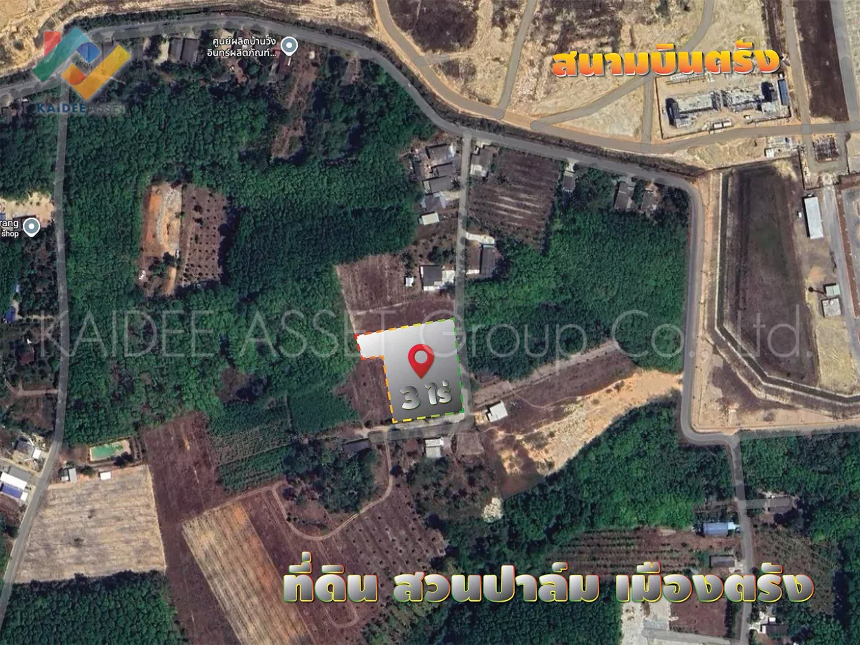 ที่ดิน โคกหล่อ เมืองตรัง ตรัง สวนปาล์ม ใกล้สนามบิน ราคาถูก (รูปที่ 5)