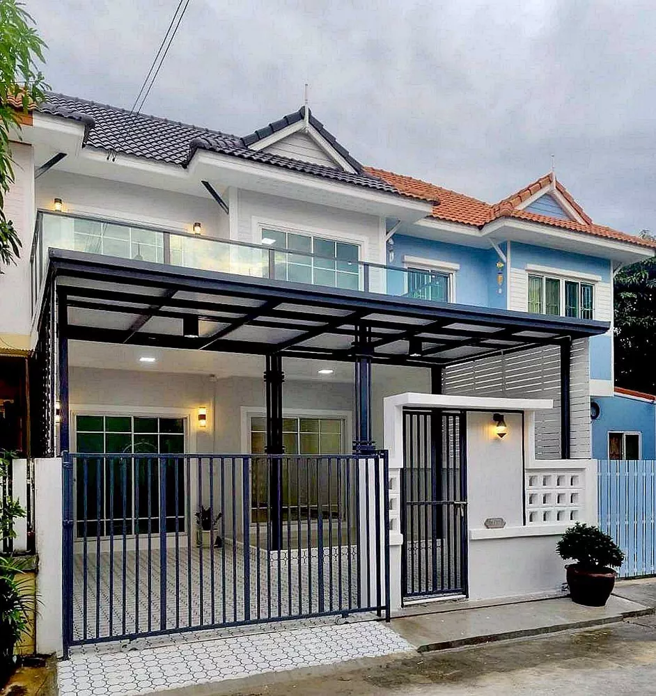 บ้านสวย ทำเลดี ติดถนนบางกรวย–ไทรน้อย #หมู่บ้านกานต์มณี (โซนเฟสใหม่) ตรงข้ามแมคโคร บางบัวทอง ทาวน์เฮ้าส์ 4 ห้องนอน รีโนเวทใหม่ (รูปที่ 2)