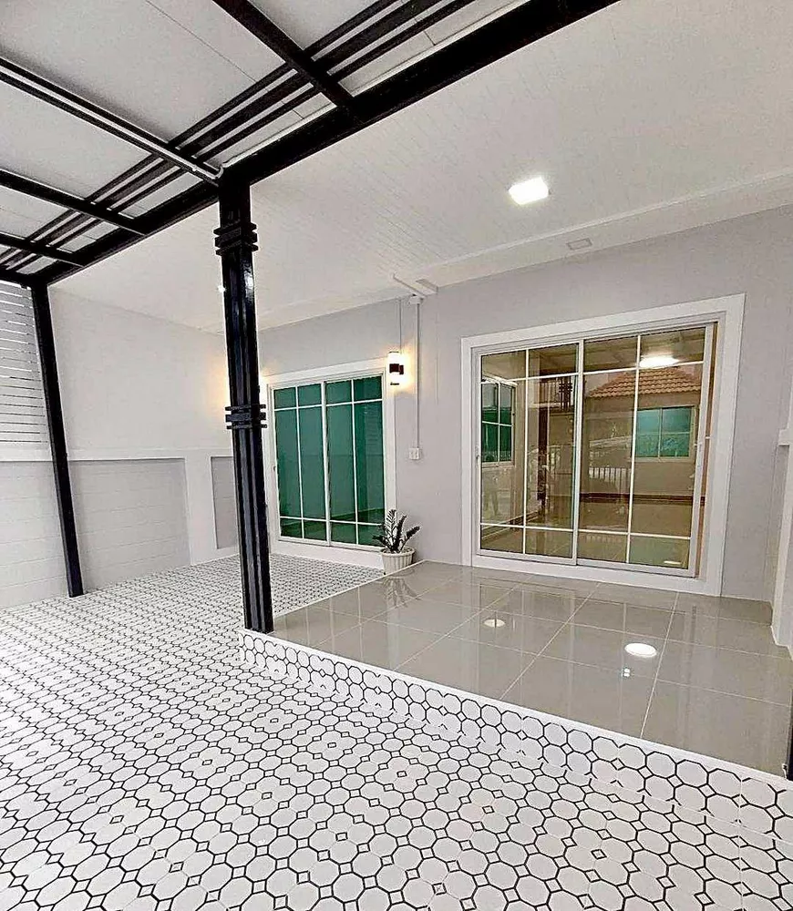 บ้านสวย ทำเลดี ติดถนนบางกรวย–ไทรน้อย #หมู่บ้านกานต์มณี (โซนเฟสใหม่) ตรงข้ามแมคโคร บางบัวทอง ทาวน์เฮ้าส์ 4 ห้องนอน รีโนเวทใหม่ (รูปที่ 4)