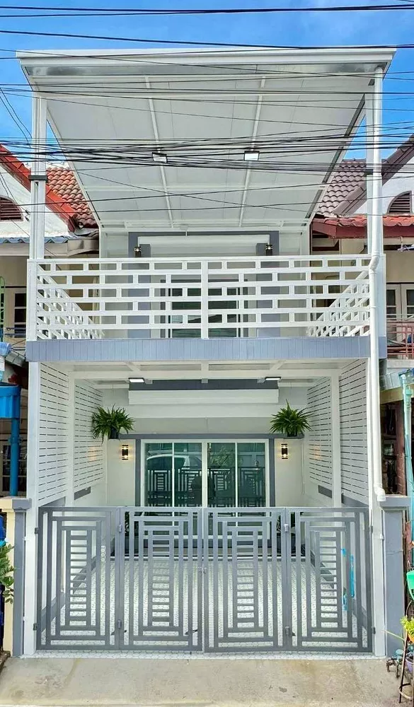 บ้านสวย ทำเลดี #หมู่บ้านจิตรณรงค์ การ์เด้นท์เฮ้าส์ บางกร่าง เมืองนนทบุรี เข้าซอยเพียง 100 เมตร