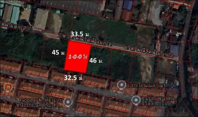 ที่ดิน ที่ดินเปล่า 1 ไร่ ใกล้สนามบินสุวรรณภุมิ เมก้าบางนา 400 sq.wa 10000000 thb มือสอง (รูปที่ 3)