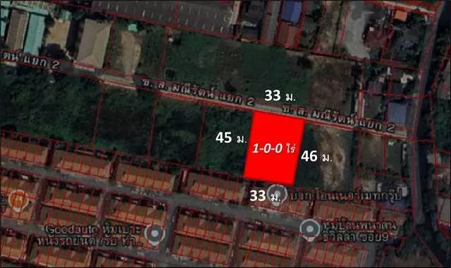 ที่ดิน ที่ดินเปล่า 1 ไร่ ใกล้สนามบินสุวรรณภุมิ เมก้าบางนา 400 sq.wa 10000000 thb มือสอง (รูปที่ 5)
