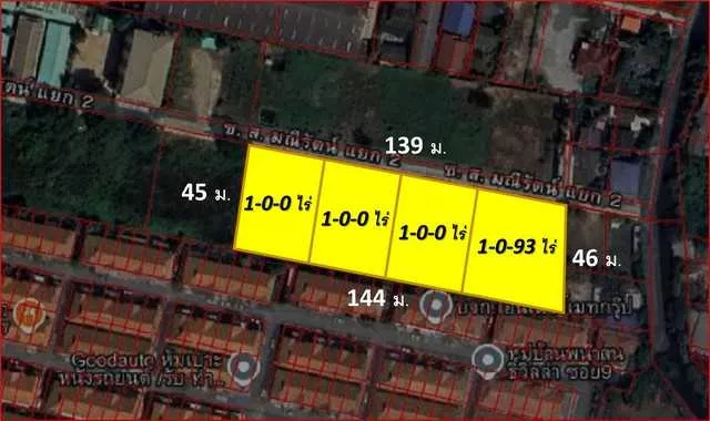 พื้นที่ดิน ที่ดินเปล่าบางพลี บางนา ใกล้สุวรรณภูมิ 42325000 บาท ใกล้กับ Mega Bangna, สนามบินสุวรรณภูมิ ดีที่สุดในย่าน (รูปที่ 4)