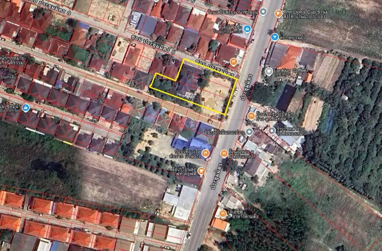 ที่ดินพร้อมบ้าน 523 ตร.ว. โครงการหาดน้ำรินวิลล่า บ้านฉาง ระยอง