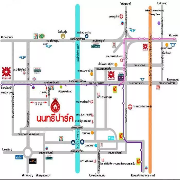 ขายบ้านแฝด51ตรว. ม.นนทรีปาร์ค รัตนาธิเบศร์-ไทรม้า (รูปที่ 3)