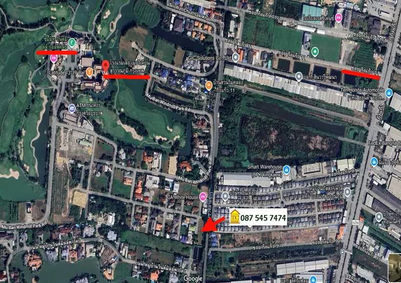ขายที่ดิน 580 ตรว. ถมแล้วแปลงมุม อยู่โครงการวินด์มิลล์ ห่างสนามกอล์ฟ 5 นาที เข้า-ออกบางนา กม.10 หรือกิ่งแก้วได้ ใกล้เมกะบางนา ทางด่วน วงแหวนกาญจนาฯ สน (รูปที่ 13)