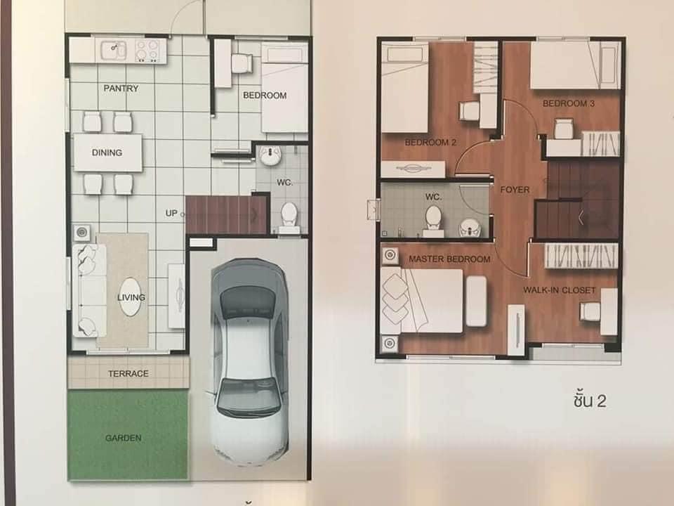 ขายทาวน์โฮม 2 ชั้น JSP City โครงการเจทาวน์ รังสิต-คลอง1 ติดถนนใหญ่ (รูปที่ 23)
