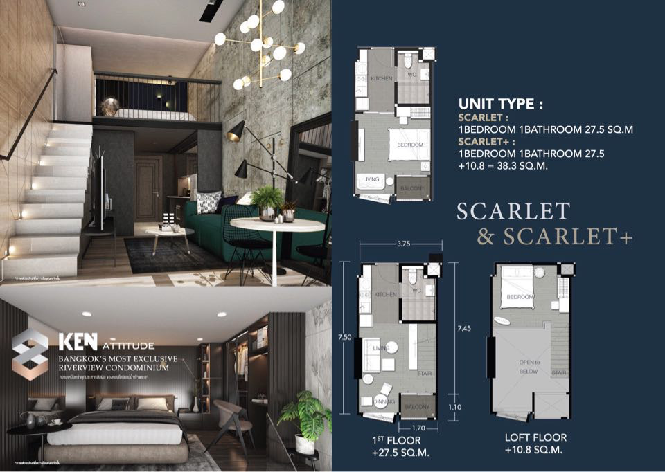 ขาย Ken Attitude Condo 1.98 ล้าน แต่งครบวิวแม่น้ำ (ห้องใหม่) (รูปที่ 16)