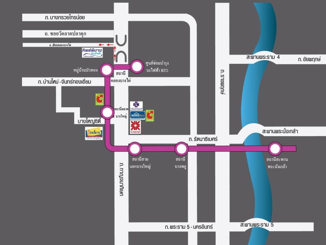 หมู่บ้านทิพย์พิมาน บ้านริมน้ำ ใกล้เซ็นทรัล Westgate (รูปที่ 12)