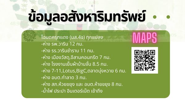 ขายที่เปล่า วารินชำราบ จ.อุบลราชธานี ราคาโคตรถูก 1แสนก็ซื้อได้แล้ว ทำบ้านสวน ทำสวน Minimal โทร 0887185800 (รูปที่ 4)