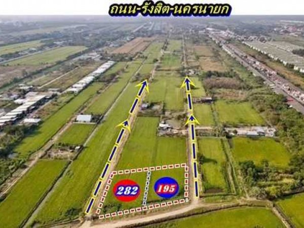 ที่ดินถมแล้วแปลงริมแปลงมุมติดถนน2.ด้านใกล้ตลาดที่คลอง11ธัญบุรี-T.062-1574449