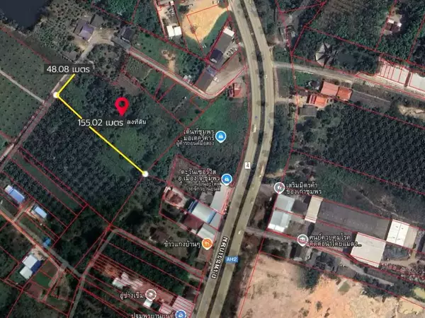ขายที่ดิน 7 ไร่ ผังเมืองสีชมพู เมืองชุมพร ใกล้ถนนเพชรเกษม ทำเลทองพัฒนาได้ทันที